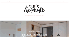 Desktop Screenshot of latelier-azimute.fr